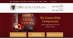 Desktop Screenshot of familylegalcenter.com